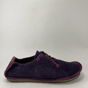 Clarks Originals Desert Trek Womens 7 Purple Pink Suede Crepe Sole Shoes